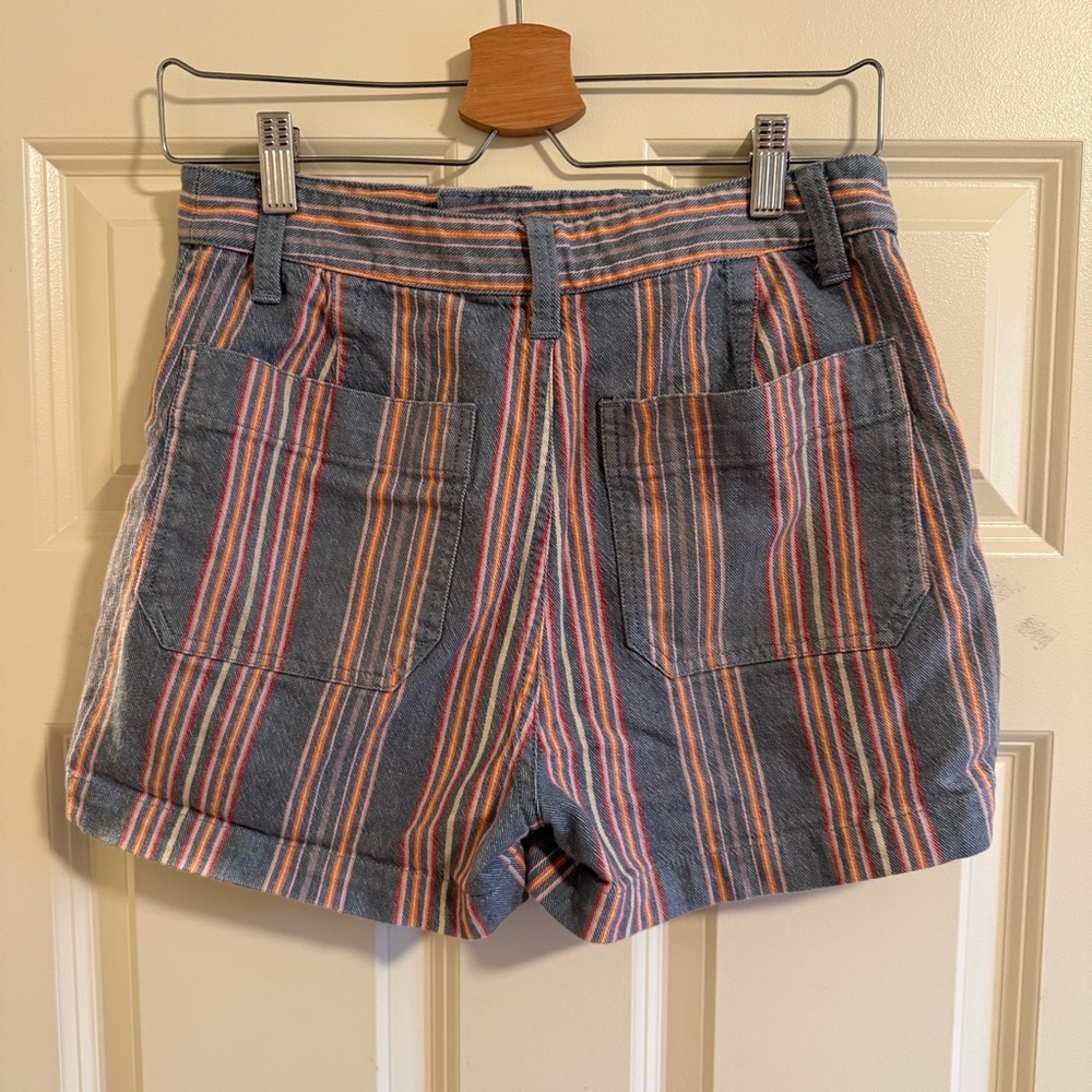 Striped high wasted Women's Shorts